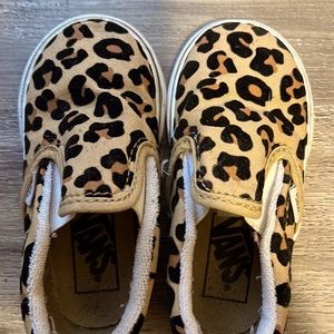 Cheetah print toddler vans 6